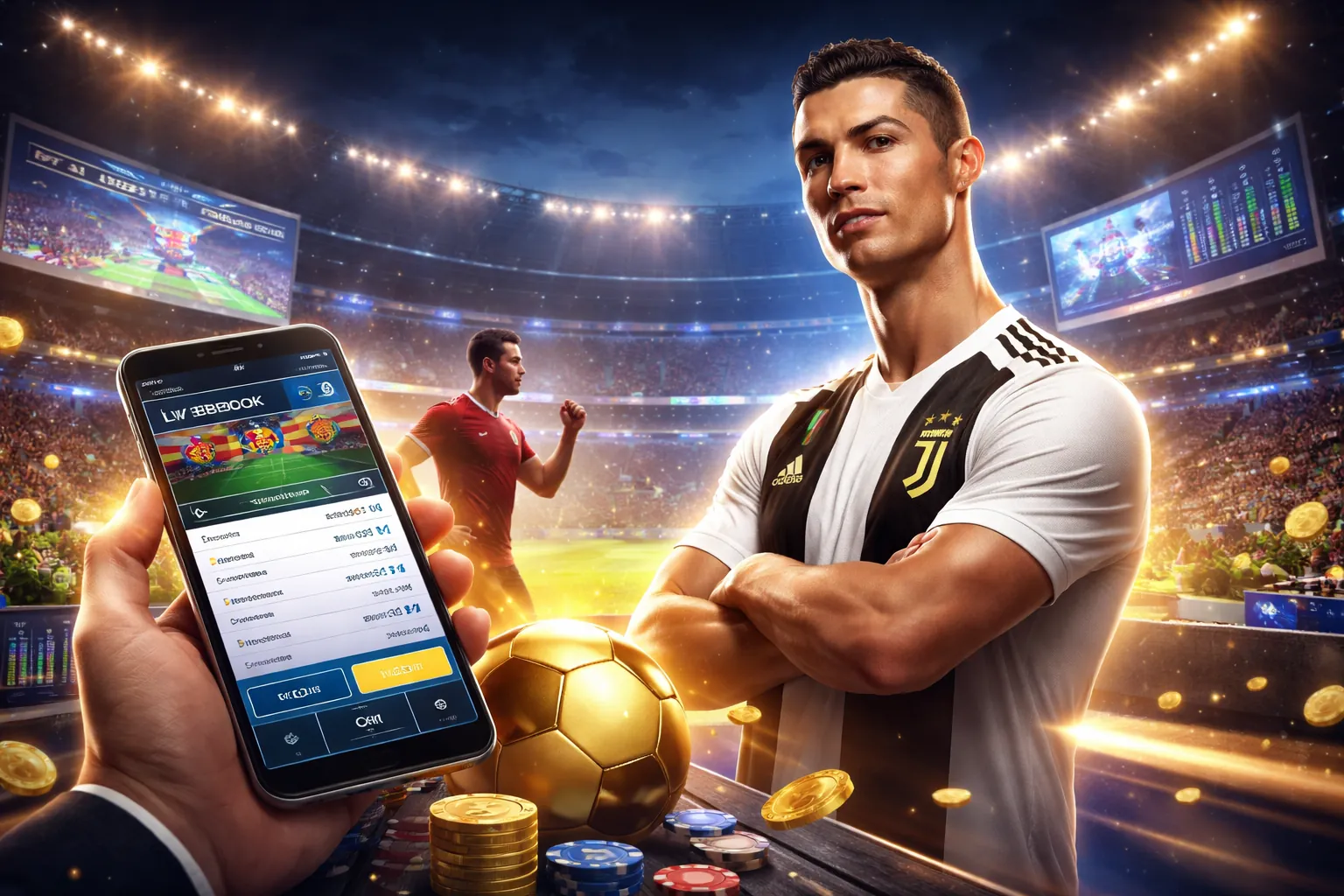 Tuyển thủ E-sports đang thi đấu trên máy tính, biểu tượng cá cược E-sports tại ga65 link mới